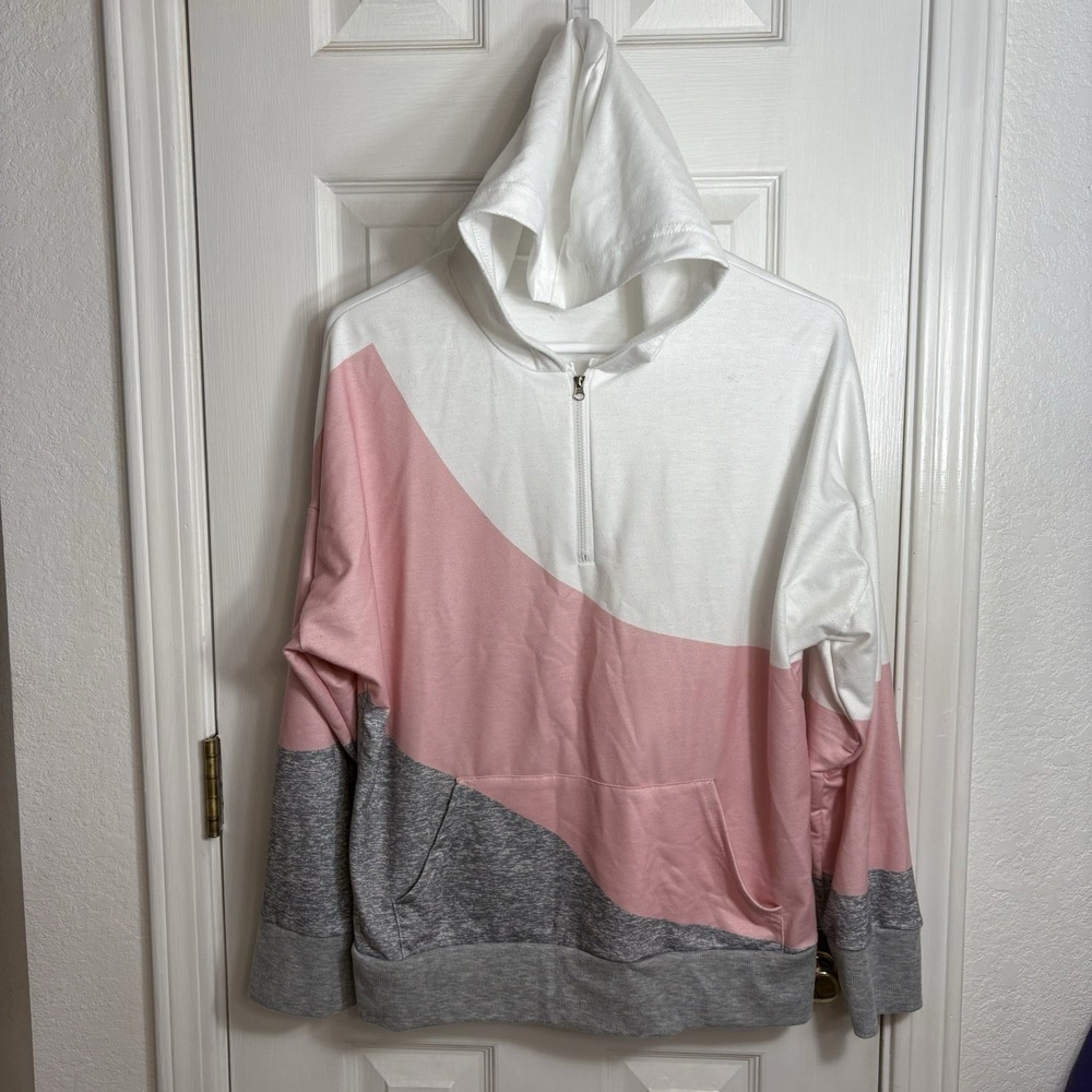 Hoodie Sweatshirt Women Long sleeve Zip Up Oversized Preppy Teen‎ Collegiate